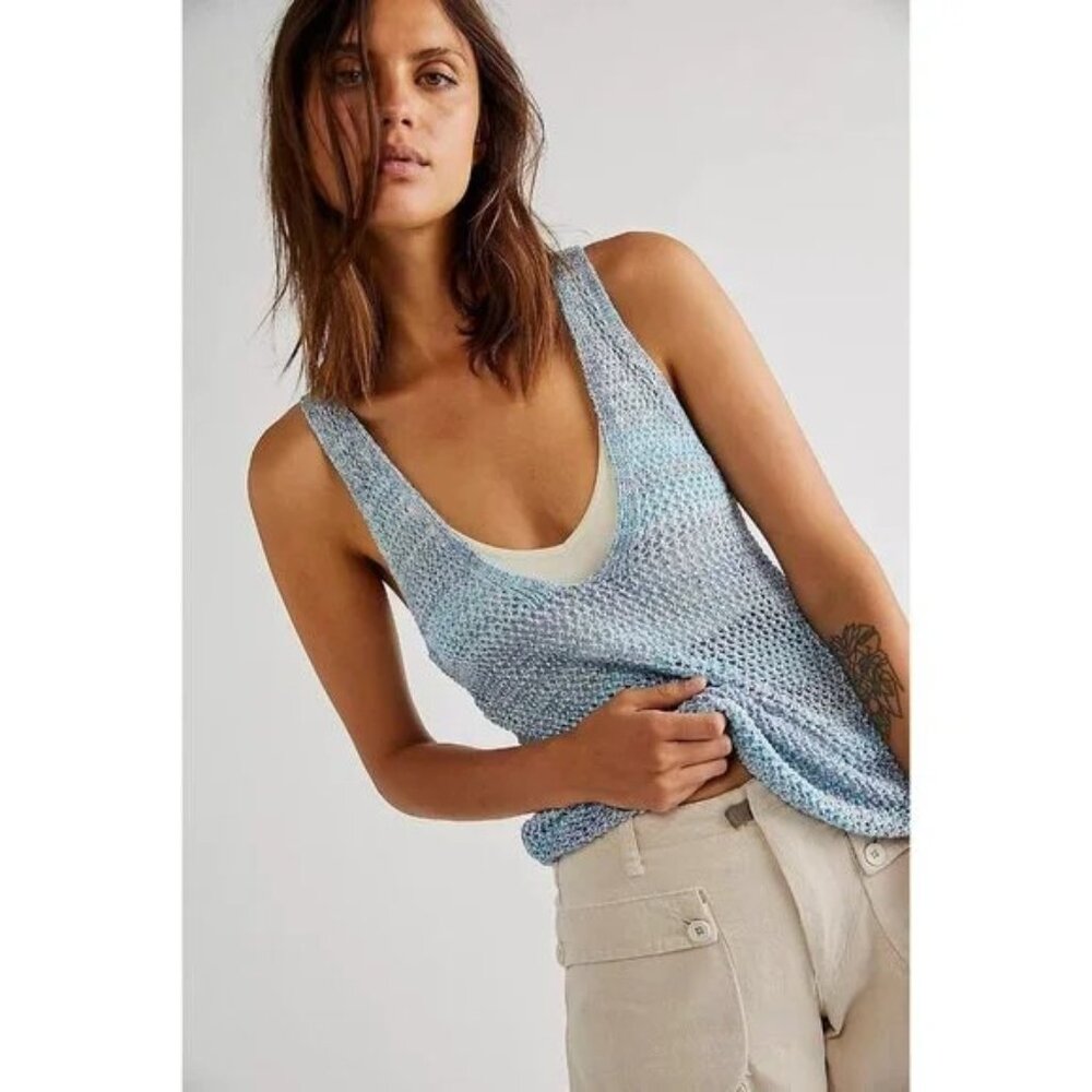 Free People Under The Starlight Tank M Never Worn Mint!